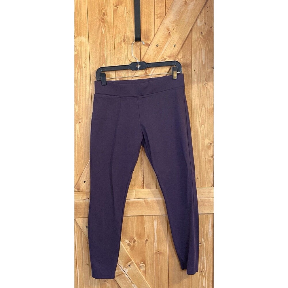 American Giant Purple Leggings Pants Size 8 Athletic Stretch USA Made